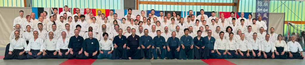 Gruppenfoto vom großen internationalem Lehrgang in Chiny (Belgien) im Mai 2024