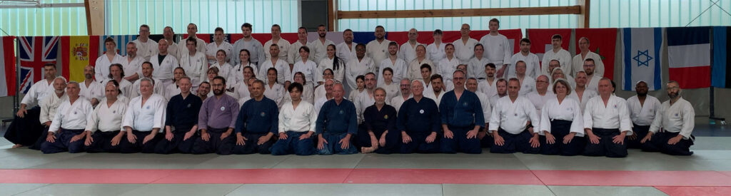 Gruppenfoto vom großen internationalem Lehrgang in Chiny (Belgien) im Mai 2023